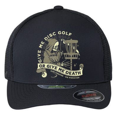 Disc Golf Give Me Disc Golf Funny Sarcastic Halloween Flexfit Unipanel Trucker Cap