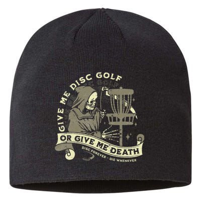 Disc Golf Give Me Disc Golf Funny Sarcastic Halloween Sustainable Beanie