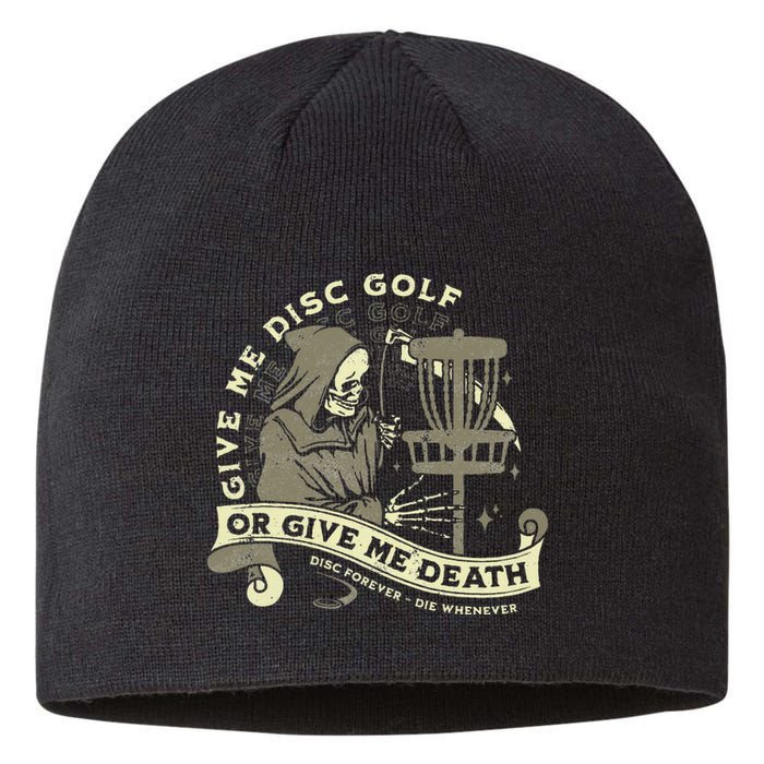 Disc Golf Give Me Disc Golf Funny Sarcastic Halloween Sustainable Beanie