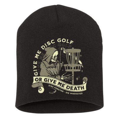 Disc Golf Give Me Disc Golf Funny Sarcastic Halloween Short Acrylic Beanie