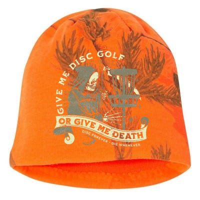 Disc Golf Give Me Disc Golf Funny Sarcastic Halloween Kati - Camo Knit Beanie