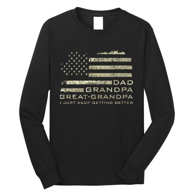 Dad Grandpa Great Grandpa Fathers Day Last Minute Long Sleeve Shirt