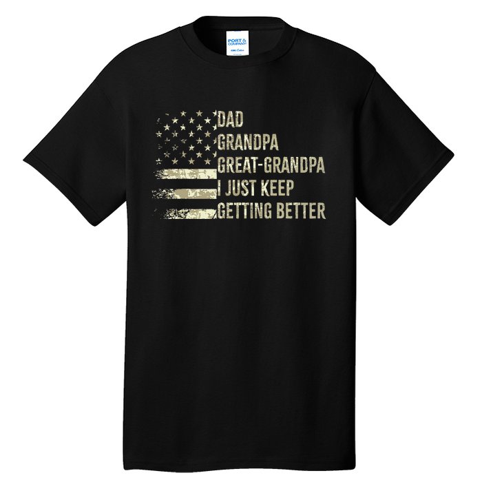 Dad Grandpa Great Grandpa Fathers Day Last Minute Tall T-Shirt