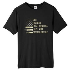 Dad Grandpa Great Grandpa Fathers Day Last Minute Tall Fusion ChromaSoft Performance T-Shirt