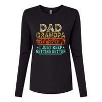 Dad Grandpa Great Grandpa Fathers Day Womens Cotton Relaxed Long Sleeve T-Shirt