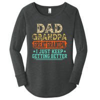 Dad Grandpa Great Grandpa Fathers Day Women's Perfect Tri Tunic Long Sleeve Shirt