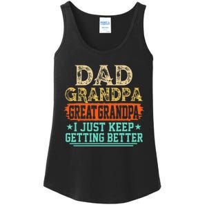 Dad Grandpa Great Grandpa Fathers Day Ladies Essential Tank