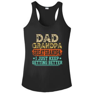 Dad Grandpa Great Grandpa Fathers Day Ladies PosiCharge Competitor Racerback Tank