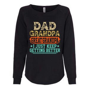 Dad Grandpa Great Grandpa Fathers Day Womens California Wash Sweatshirt