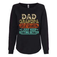 Dad Grandpa Great Grandpa Fathers Day Womens California Wash Sweatshirt