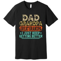 Dad Grandpa Great Grandpa Fathers Day Premium T-Shirt