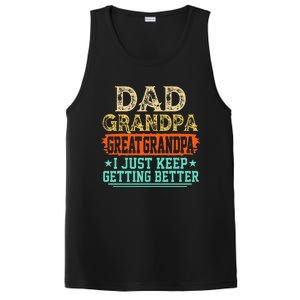 Dad Grandpa Great Grandpa Fathers Day PosiCharge Competitor Tank