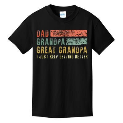 Dad Grandpa Great Grandpa Retro Fathers Day from Grand Kids T-Shirt