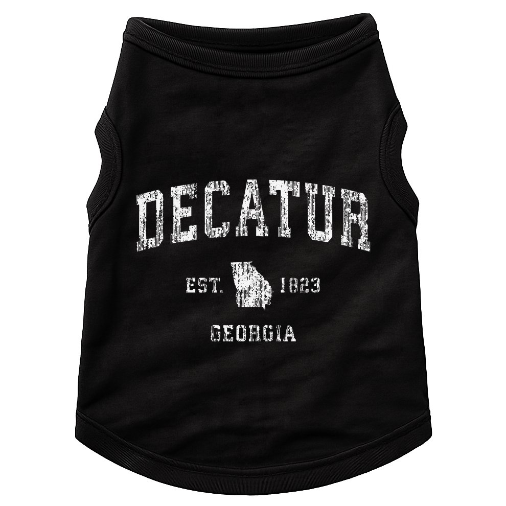 Decatur Georgia Ga Vintage Athletic Sports Doggie Tank