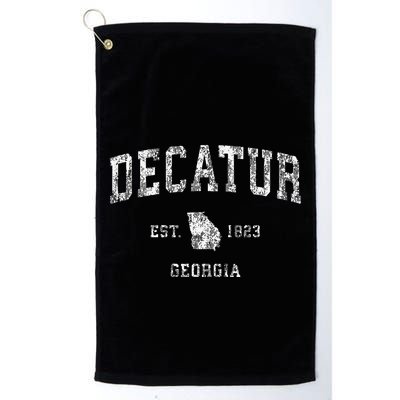 Decatur Georgia Ga Vintage Athletic Sports Golf Towel