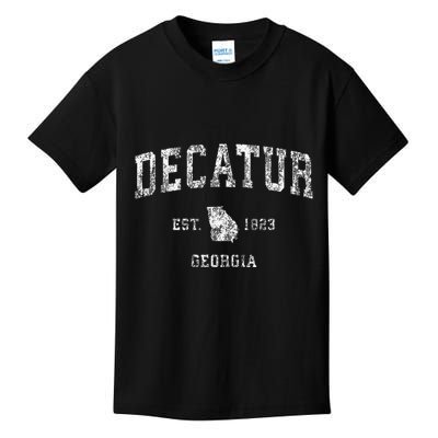 Decatur Georgia Ga Vintage Athletic Sports Kids T-Shirt