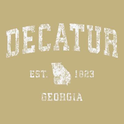 Decatur Georgia Ga Vintage Athletic Sports T-Shirt