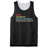 Dad Grandpa Great Grandpa I Just Keep Getting Better Mesh Reversible Basketball Jersey Tank