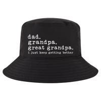Dad Grandpa Great Grandpa Funny fathers day Great Grandpa Cool Comfort Performance Bucket Hat