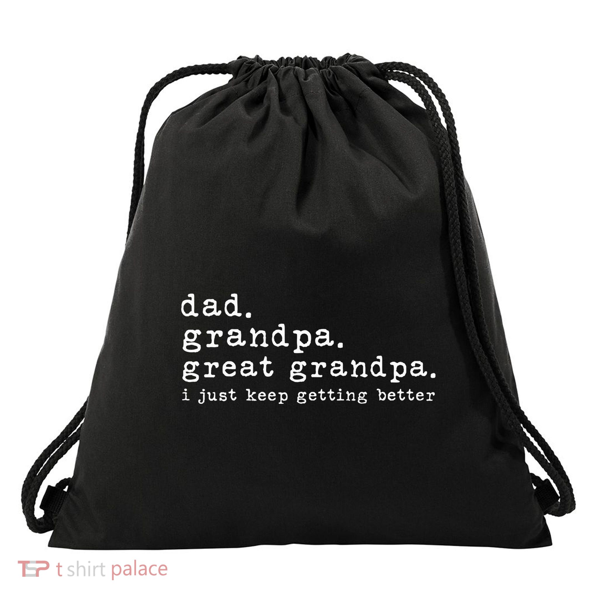 Dad Grandpa Great Grandpa Funny fathers day Great Grandpa Drawstring Bag