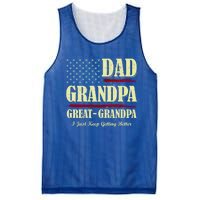 Dad Grandpa Great Grandpa I Just Keep Getting Better Vintage Gift Mesh Reversible Basketball Jersey Tank