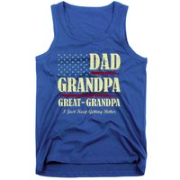 Dad Grandpa Great Grandpa I Just Keep Getting Better Vintage Gift Tank Top