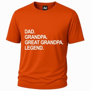 Dad Grandpa Great Grandpa Legend Father's Day Gift Cooling Performance Crew T-Shirt