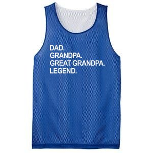 Dad Grandpa Great Grandpa Legend Father's Day Gift Mesh Reversible Basketball Jersey Tank