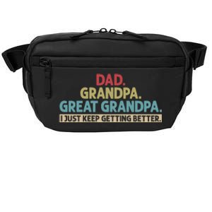 Dad Grandpa Great Grandpa I Just Keep Getting Better Crossbody Pack