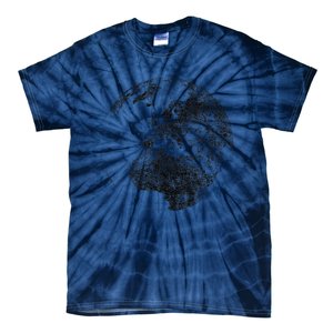 Distressed Globe, Grunge Effect World Earth Tie-Dye T-Shirt