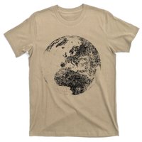 Distressed Globe, Grunge Effect World Earth T-Shirt