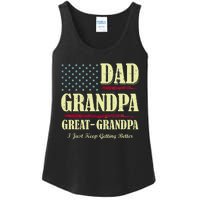 Dad Grandpa Great Grandpa I Just Keep Getting Better Vintage Ladies Essential Tank