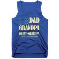 Dad Grandpa Great Grandpa I Just Keep Getting Better Vintage Gift Tank Top