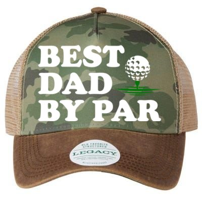 Dad Golf Gift Best Dad By Par Funny FatherS Day Golfing Funny Gift Legacy Tie Dye Trucker Hat