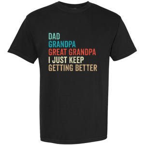 Dad Grandpa Great Grandpa Fathers Day Gift from Grand Garment-Dyed Heavyweight T-Shirt