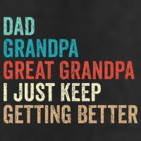 Dad Grandpa Great Grandpa Fathers Day Gift from Grand 7 Panel Mesh Trucker Snapback Hat