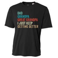 Dad Grandpa Great Grandpa Fathers Day Gift from Grand Cooling Performance Crew T-Shirt