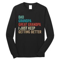 Dad Grandpa Great Grandpa Fathers Day Gift from Grand Long Sleeve Shirt