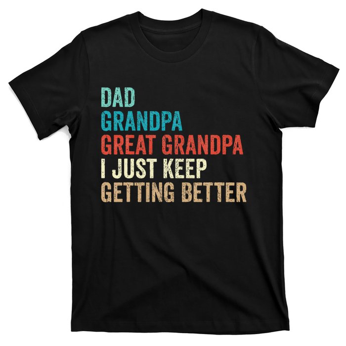 Dad Grandpa Great Grandpa Fathers Day Gift from Grand T-Shirt