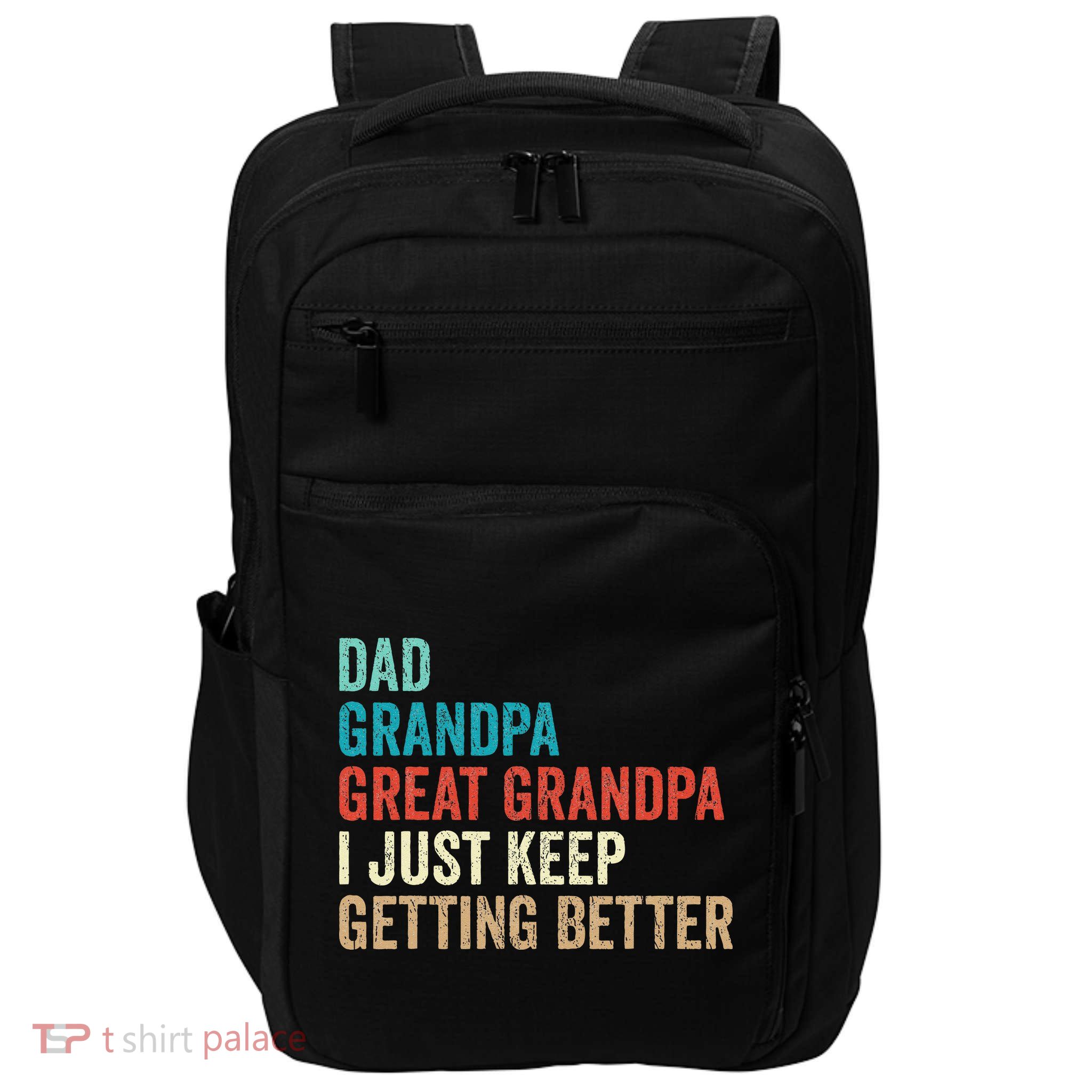 Dad Grandpa Great Grandpa Fathers Day Gift from Grand Impact Tech Backpack