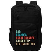 Dad Grandpa Great Grandpa Fathers Day Gift from Grand Impact Tech Backpack