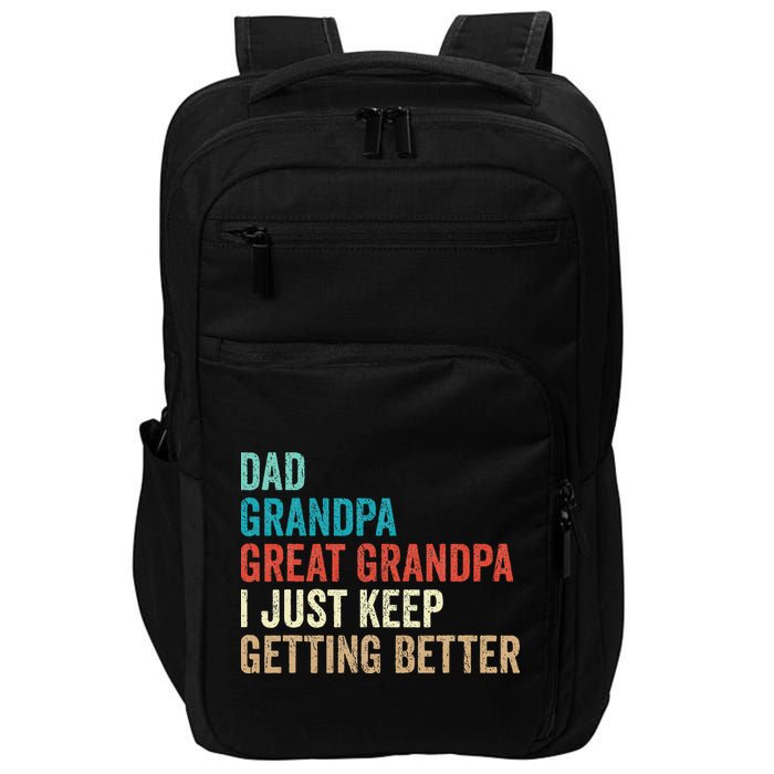 Dad Grandpa Great Grandpa Fathers Day Gift from Grand Impact Tech Backpack