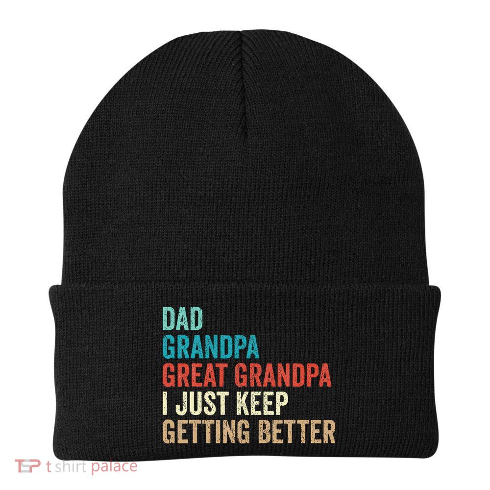 Dad Grandpa Great Grandpa Fathers Day Gift from Grand Beanie