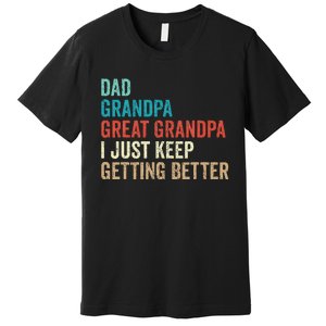 Dad Grandpa Great Grandpa Fathers Day Gift from Grand Premium T-Shirt