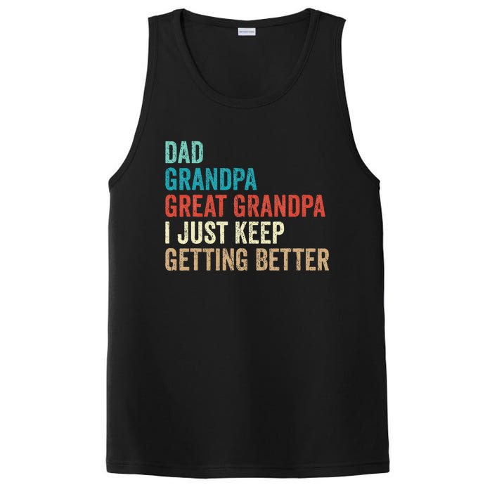 Dad Grandpa Great Grandpa Fathers Day Gift from Grand PosiCharge Competitor Tank