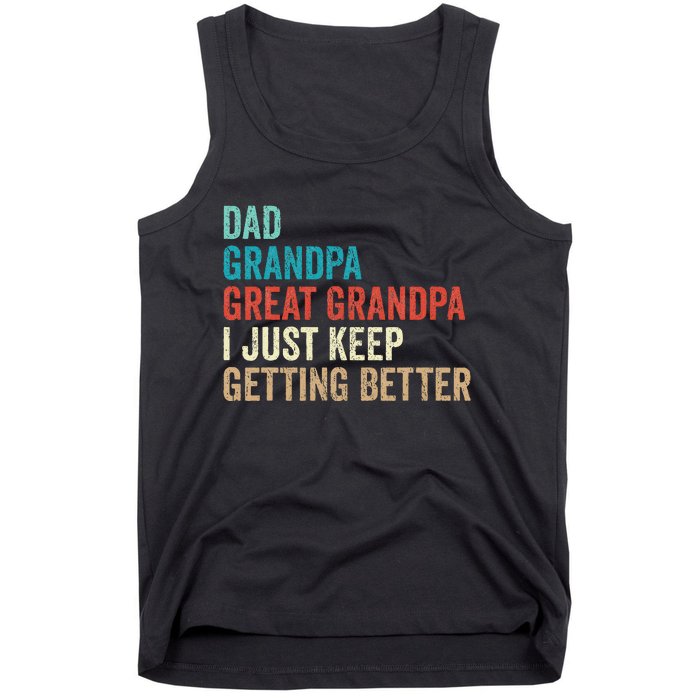 Dad Grandpa Great Grandpa Fathers Day Gift from Grand Tank Top