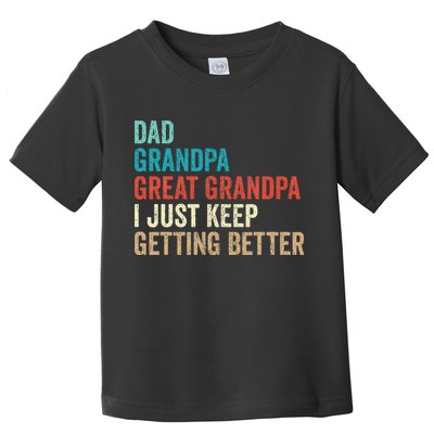 Dad Grandpa Great Grandpa Fathers Day Gift from Grand Toddler T-Shirt