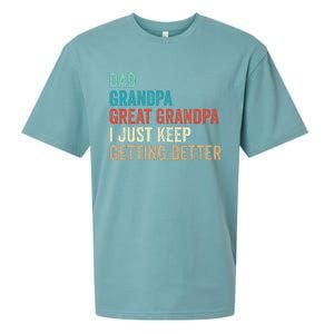 Dad Grandpa Great Grandpa Fathers Day Gift from Grand Sueded Cloud Jersey T-Shirt