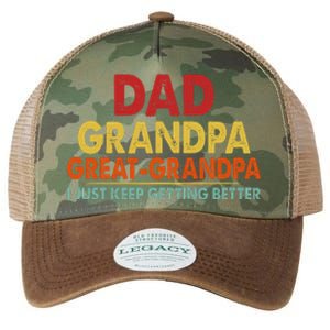 Dad Grandpa Great Grandpa From Grand Legacy Tie Dye Trucker Hat