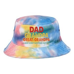 Dad Grandpa Great Grandpa From Grand Tie Dye Newport Bucket Hat